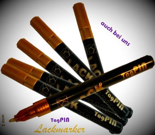 Lackmarker gold TagPIN - Spitze 2 mm - HRS