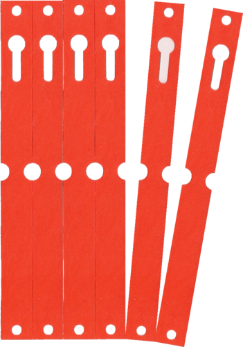 Anhängeschlaufen 18 x 1,3 cm, PVC , rot
