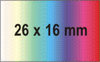 Rechteck-Etiketten 26 x 16 mm, div. Farben und Klebestärken