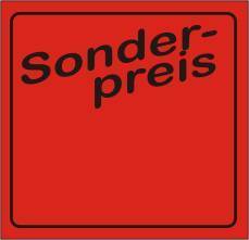 Rechteck-Etiketten 29x28mm, l-rot, permanent-"Sonderpreis"