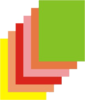 Leuchtkarton in verschiedenen Farben und Größen 1/2-seitig