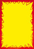 Feuerwerk-Preisschilder, gelb, rot, DIN A7