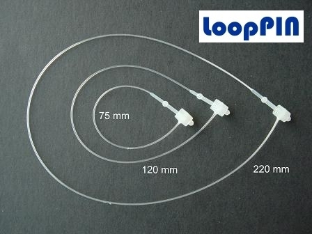 Sicherheitsfäden "LoopPIN", 75 mm lang, PP